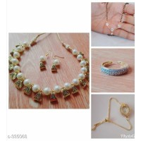 Lootkabaazar Ladies Alloy Mangalsutras & Jewellery Set (LLAMJS001)